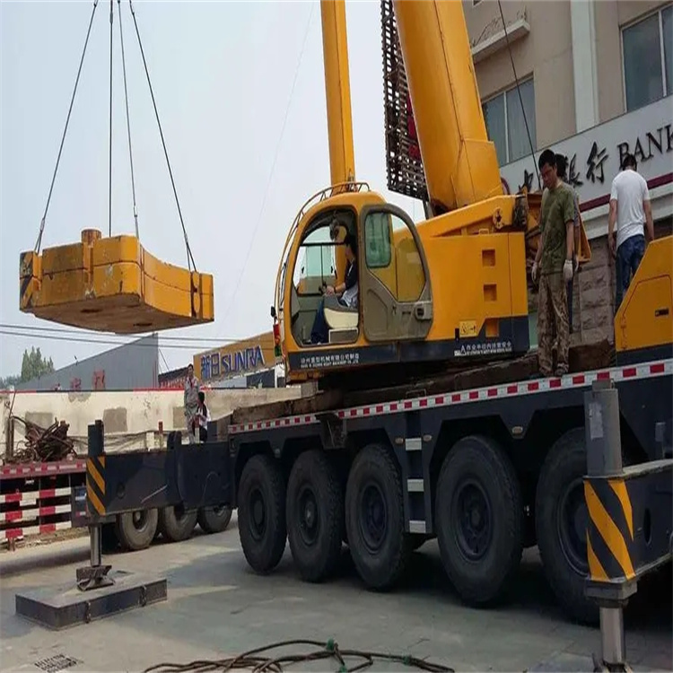 中牟当地吊车出租|机器吊装|75吨|工厂搬迁服务